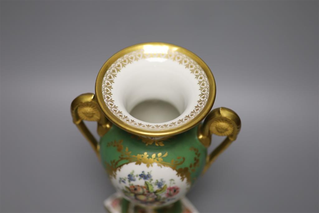 A 19th century Paris porcelain vase, height 27cm